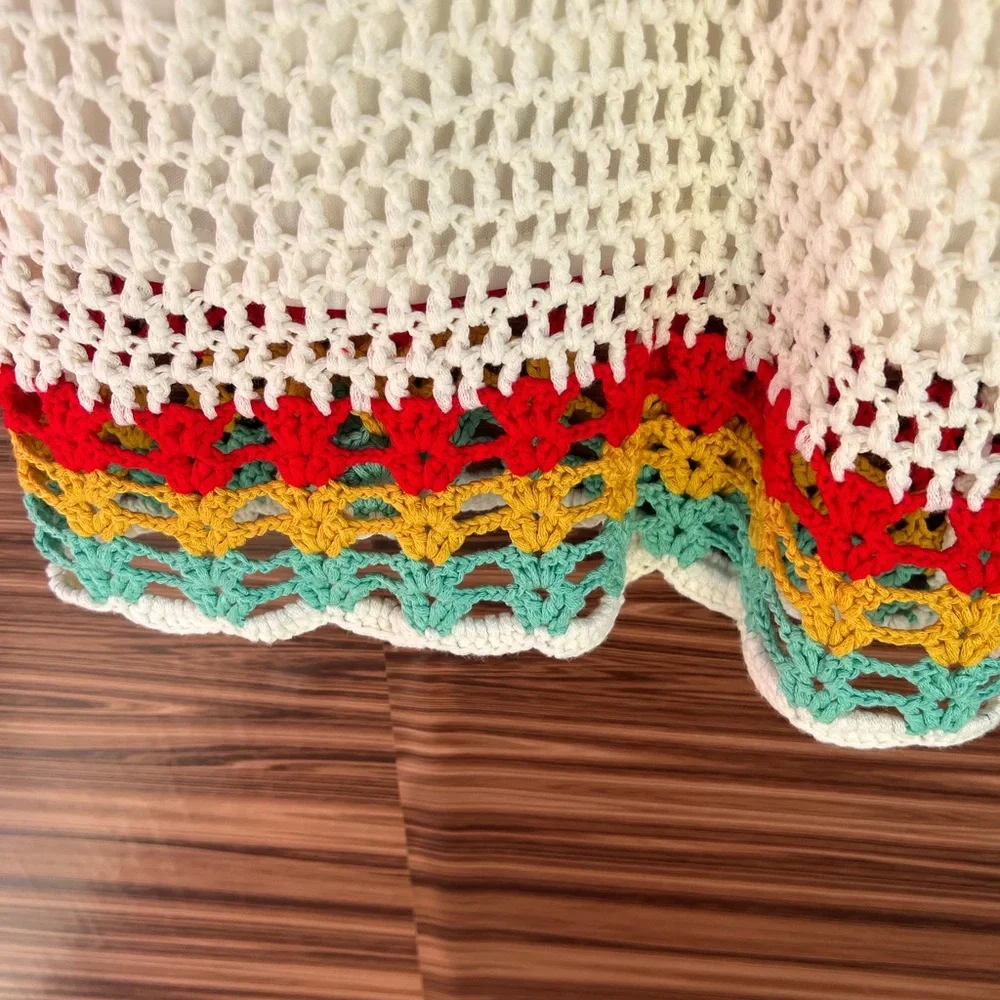 Fashion Nova Colorful Crochet‎ Dress